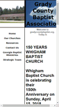 Mobile Screenshot of gradycountybaptist.org