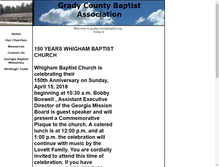 Tablet Screenshot of gradycountybaptist.org